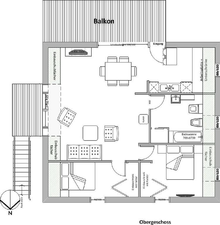 Grundriss im oder rund um Haus Mirabelle